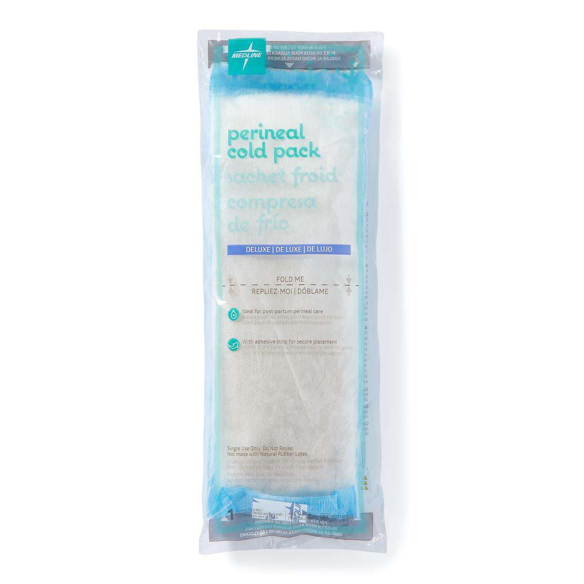 Medline Deluxe Straight Perineal Cold Pack-pad, 4.5 x 14.25 Inch