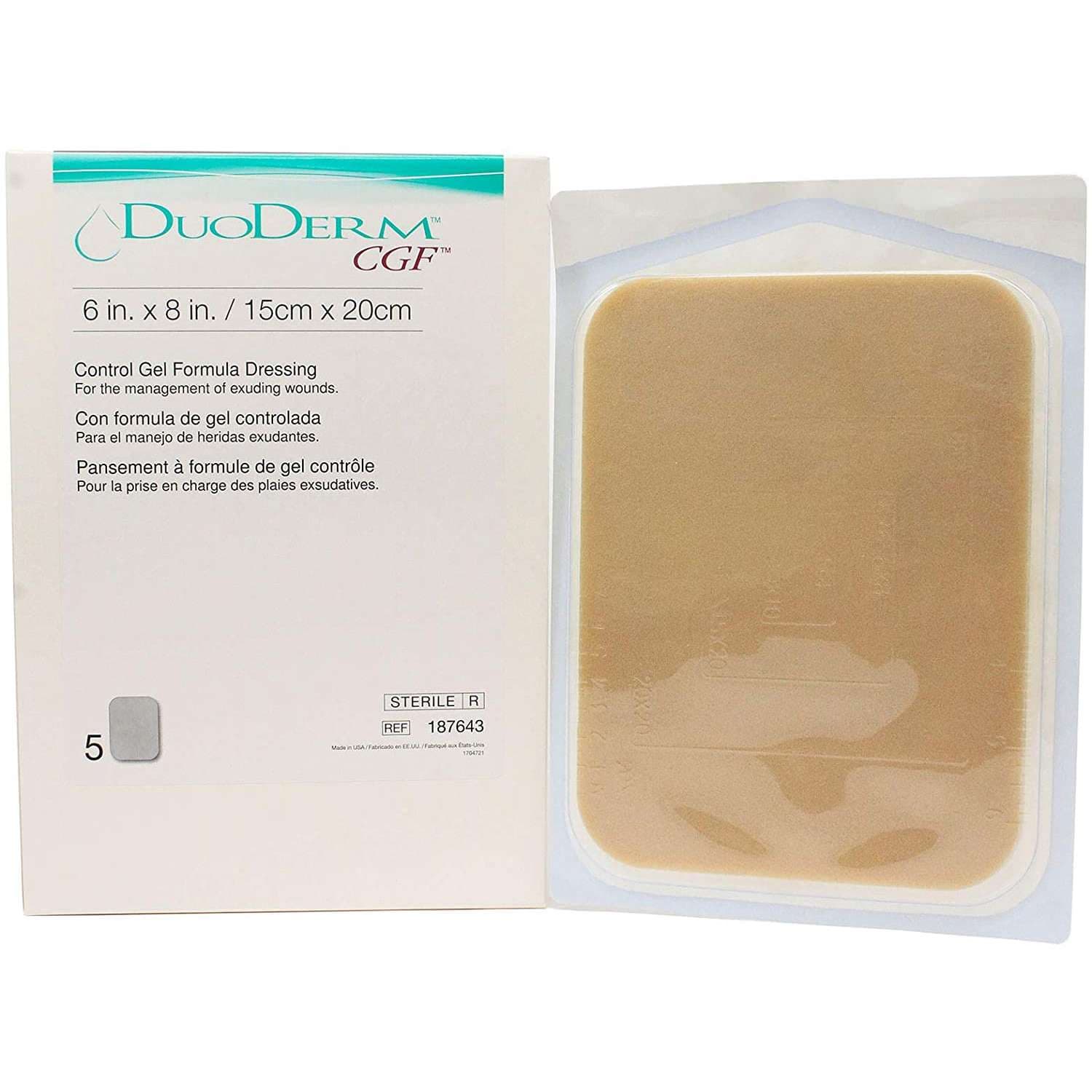 DuoDERM CGF Sterile Hydrocolloid Wound Dressing