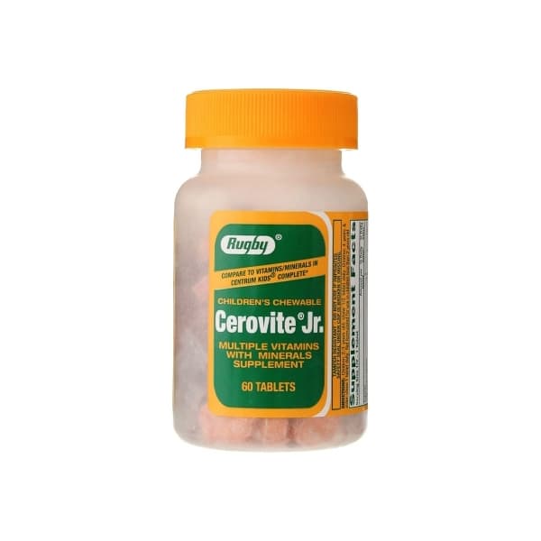 Cerovite Jr. Multivitamin Supplement Chewable Tablet, Assorted Fruit Flavors - Image 1