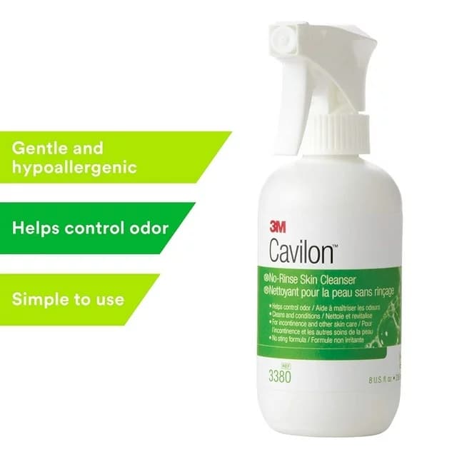 3M Cavilon No-Rinse Skin Cleanser, 8 oz Bottle - Image 2