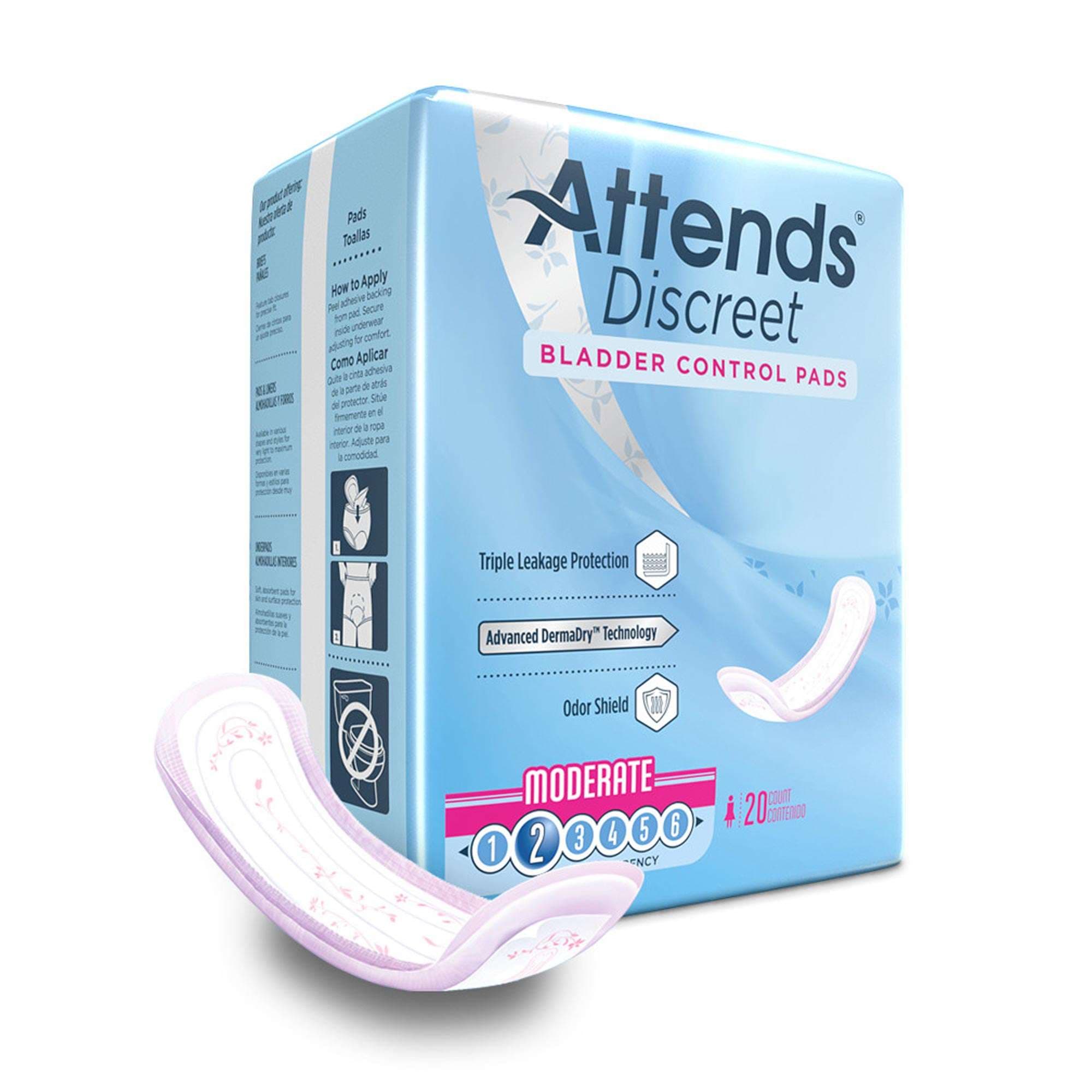 Attends Discreet Female Bladder Control Pads - Image 1