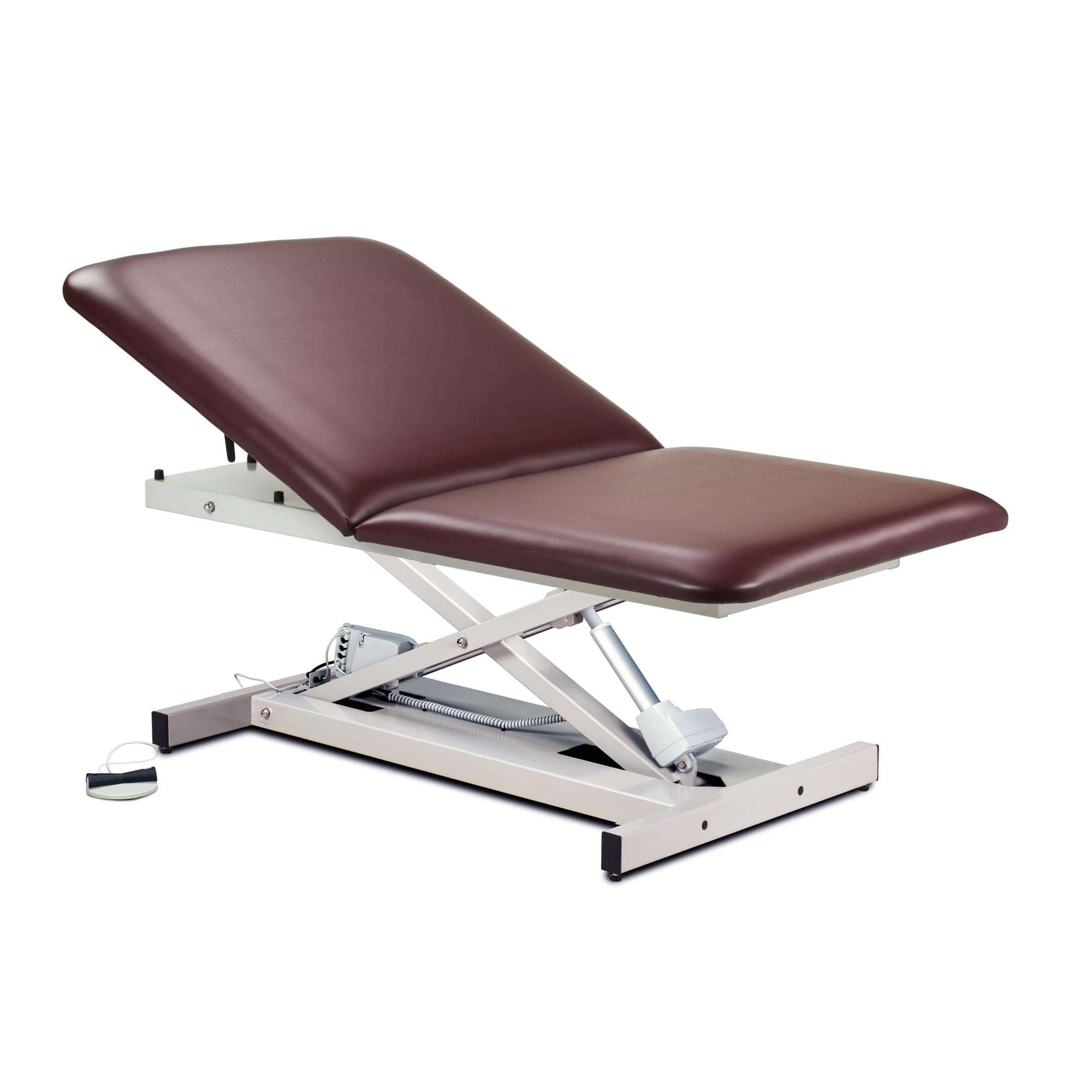 Clinton open base, extra wide, bariatric, power table with adjustable backrest - Image 5