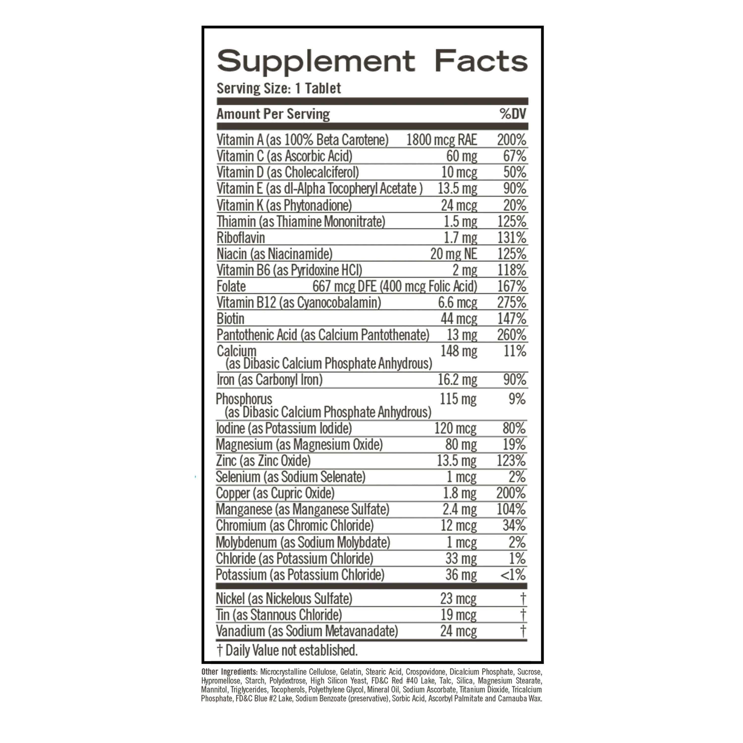 Geritol Multivitamin Nutrition Support Tablets - Bottle of 100 - Image 2