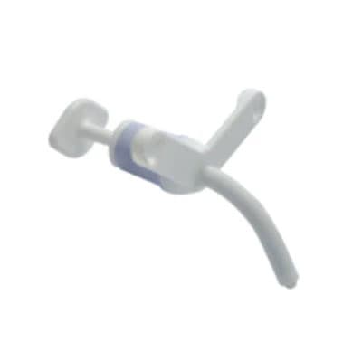 Bivona Uncuffed Tracheostomy Tube White Sterile V Neck Flange Pediatric - Image 2