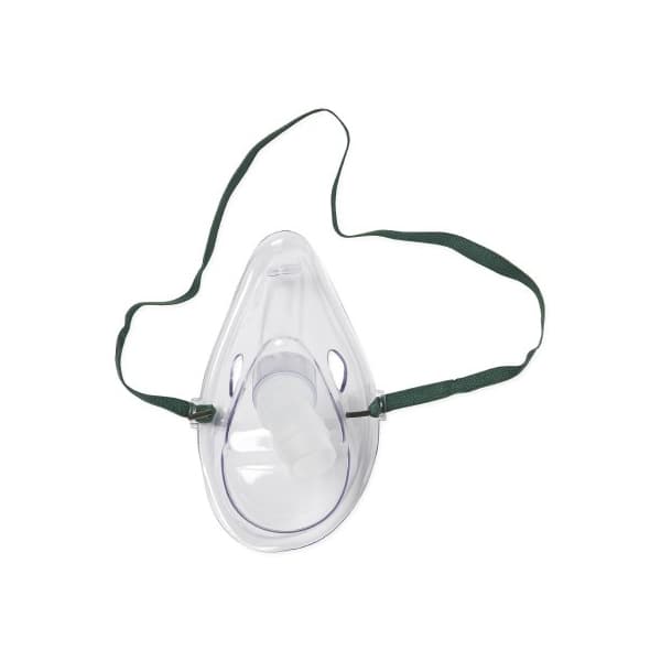 Medline Aerosol Mask Clear Adjustable Head Strap One Size Fits Most Elongated Style