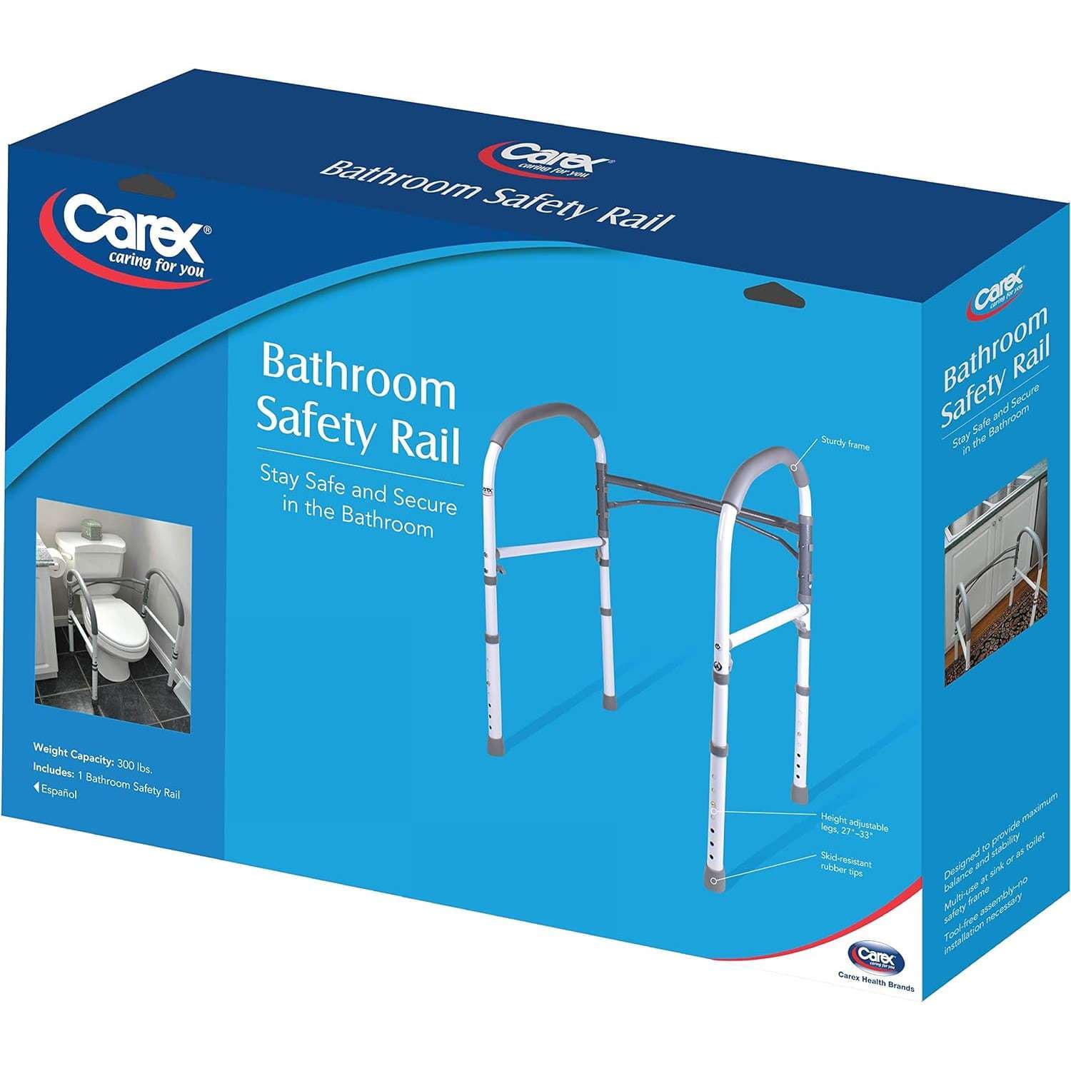 Carex Bathroom Stand Alone Safety Rail - Image 8