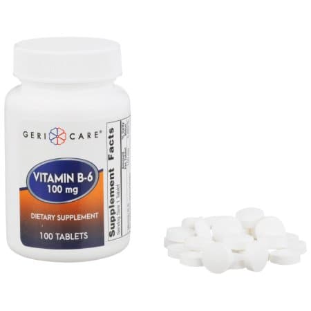 Geri-Care Vitamin B6 Supplement Tablet, 100 mg - Image 1
