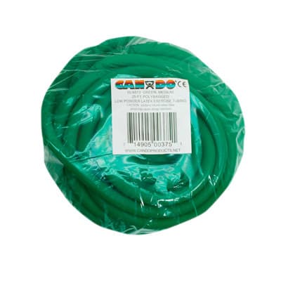 CanDo Latex Exercise Tubing, 25 Feet Roll, Green, Medium - Image 1