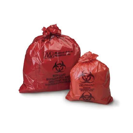 Medegen Medical Products Biohazard Waste Bag Red Bag 44 Gal - Image 1