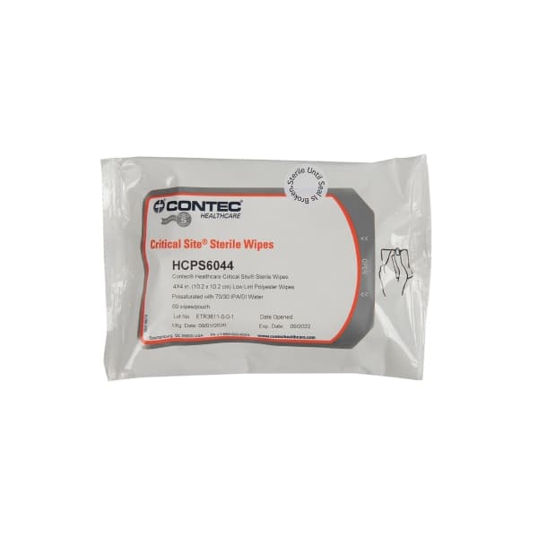 Contec Critical Site Surface Disinfectant Cleaner Soft Pack Wipe Sterile - Image 1