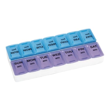 Apex Weekly Twice-a-Day Pill Organizer, Large - Image 1