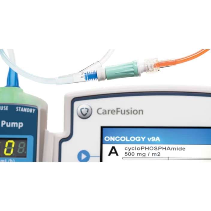 BD Texium closed male luer with female cap, 0.12 mL - Case of 100 - Image 4