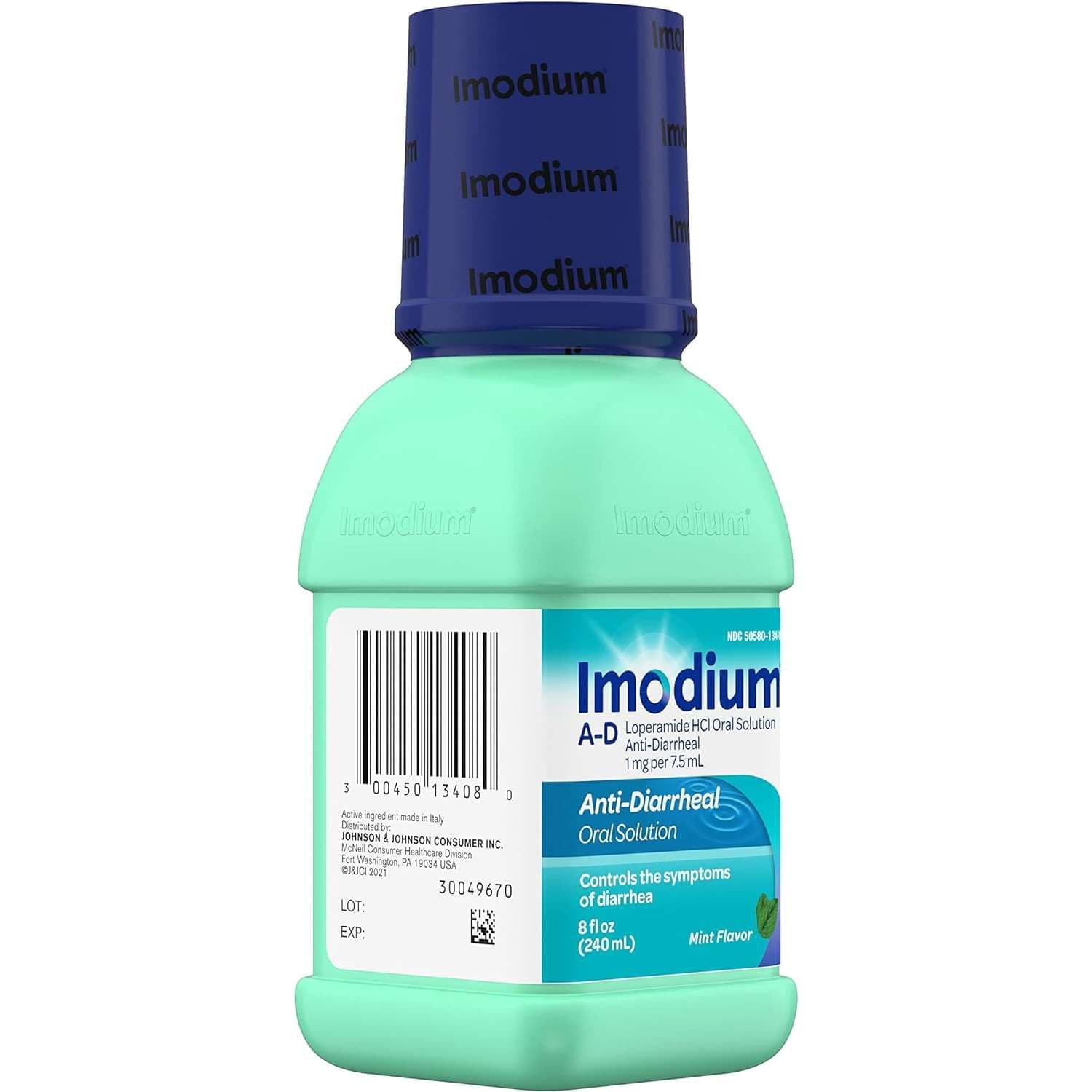 Imodium A-D Anti-Diarrheal Oral Solution, Mint Flavor, 8 oz - Image 5