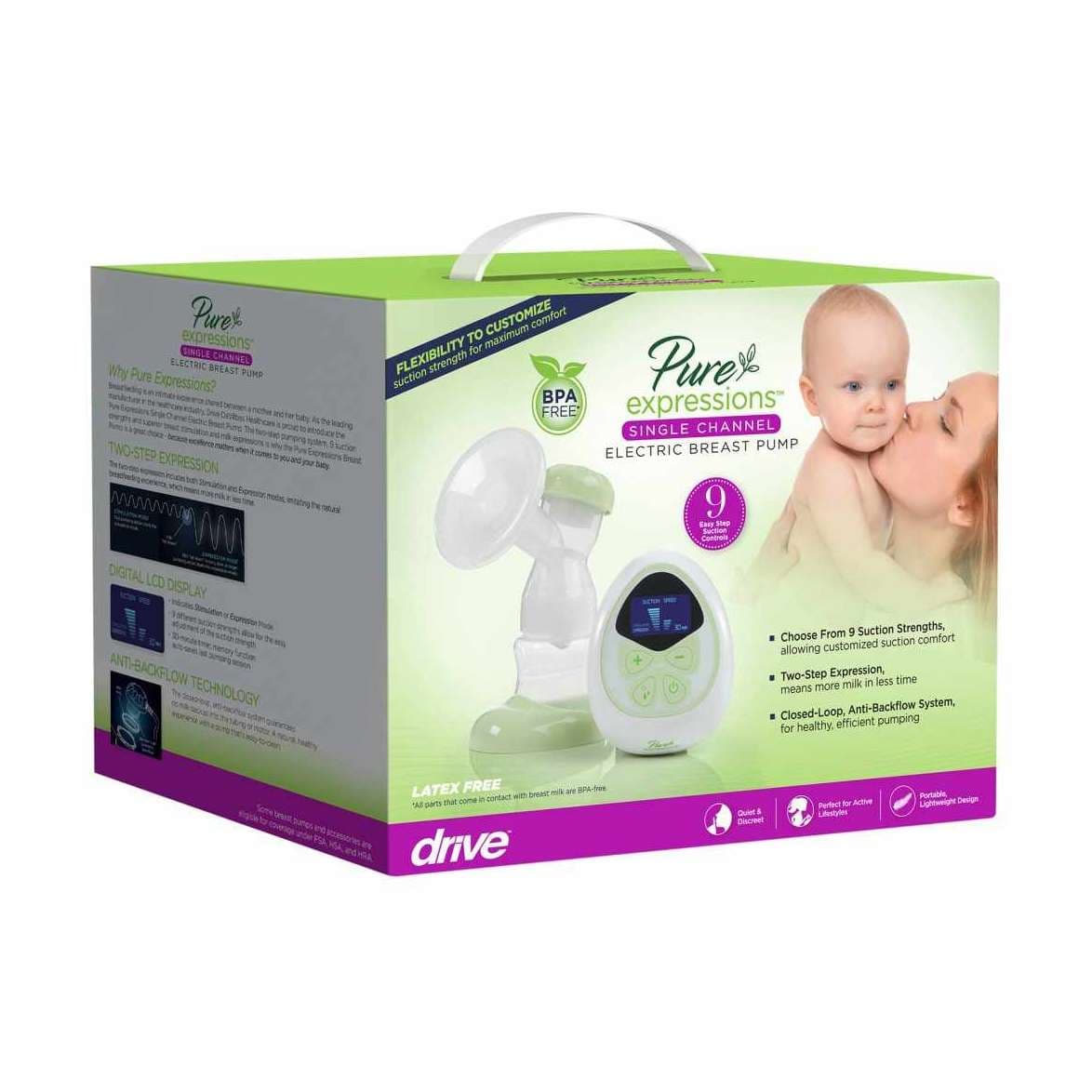 Pure Expressions Single Electric Breast Pump Kit - Each - Image 5