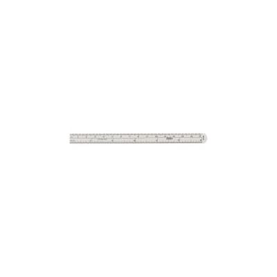 HollisterStier Plastic Ruler, Clear - Box of 25