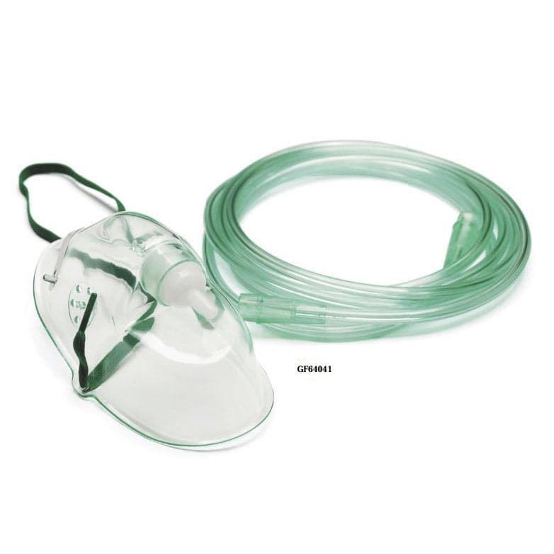 John Bunn Simple Oxygen Mask with Tubing - Case of 50 - Image 1