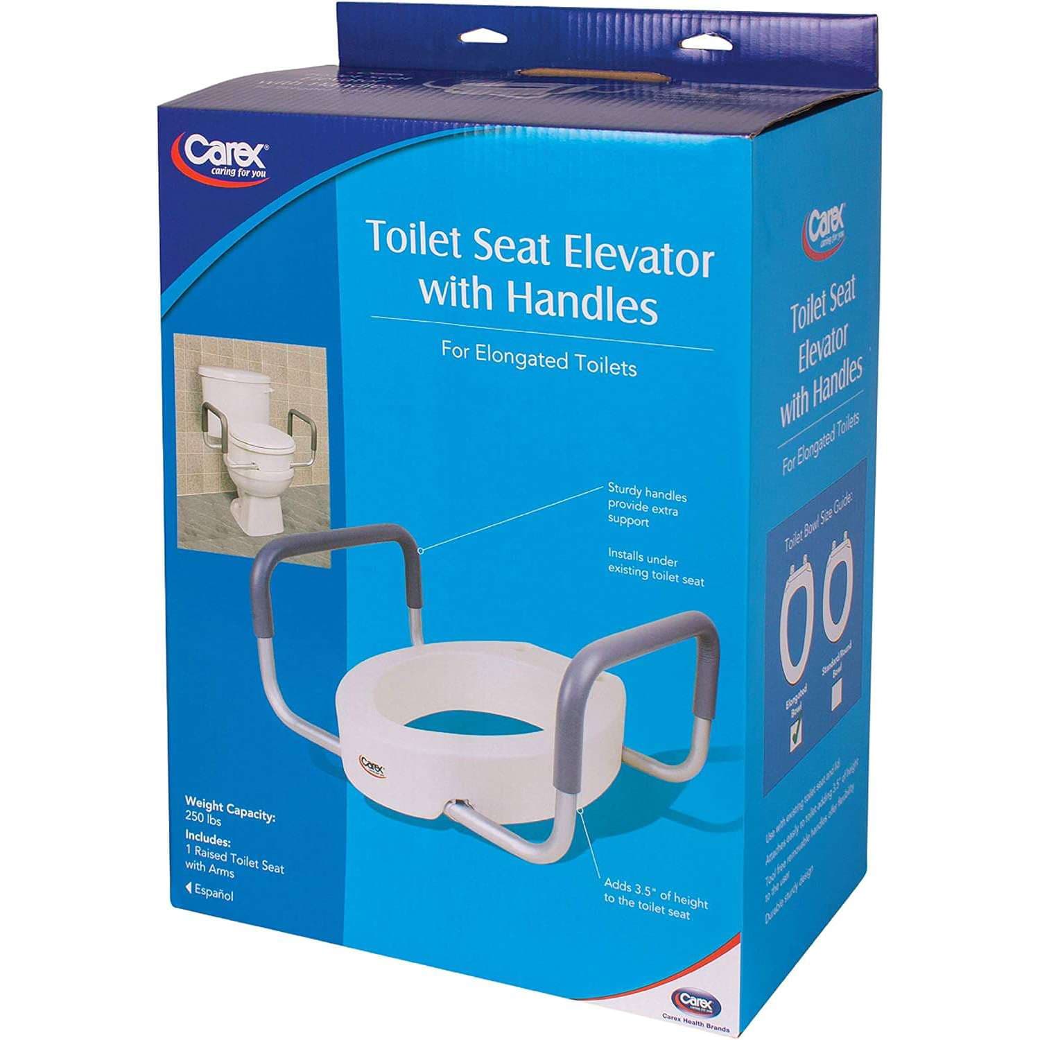 Carex Toilet Seat Elevator With Handles - Image 7