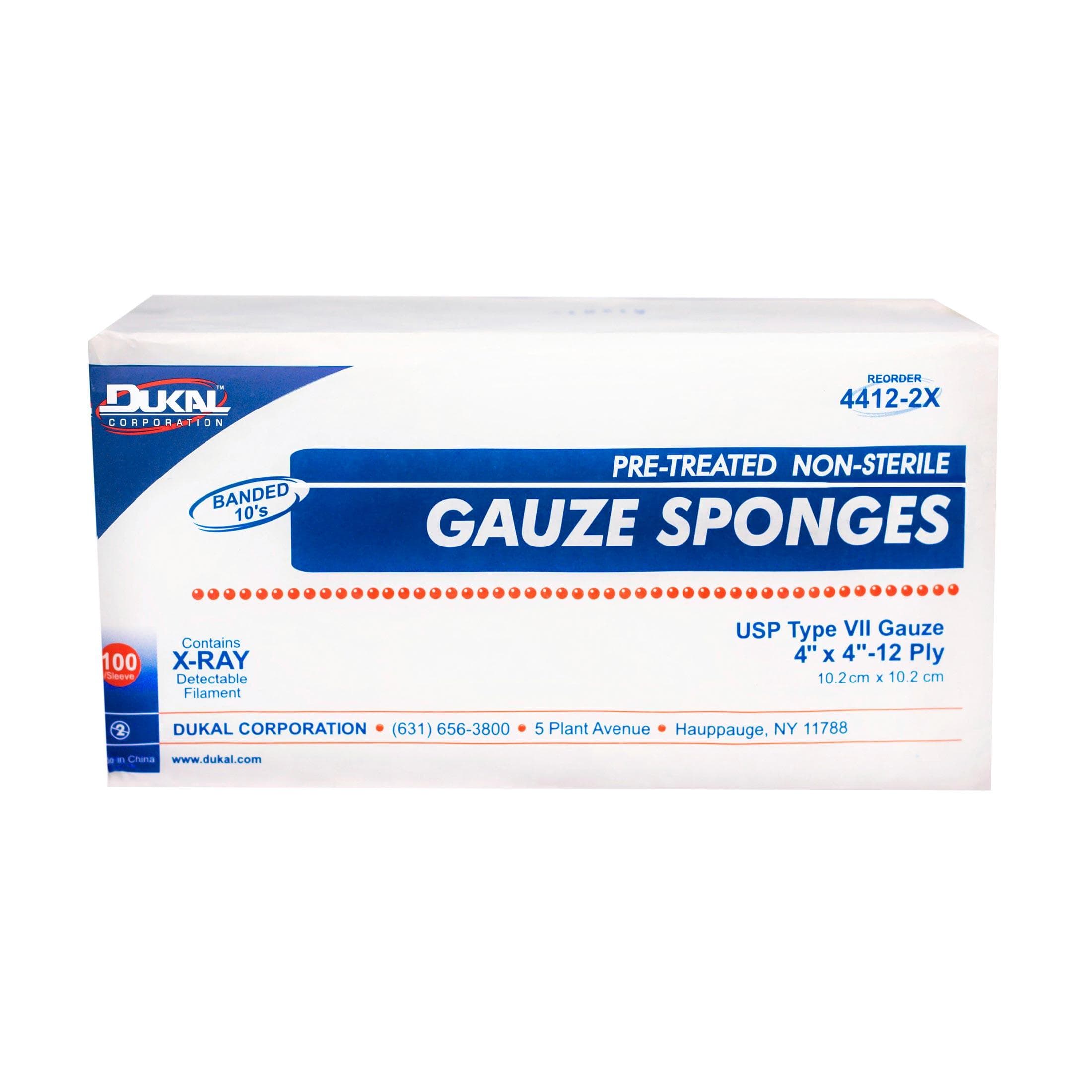 Dukal X-Ray 12-Ply Detectable USP Type VII Gauze Sponges - Image 1