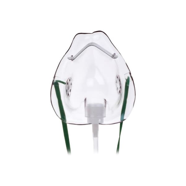 Hudson RCI Oxygen Mask Clear with Adjustable Head Strap and Nose Clip - Image 1