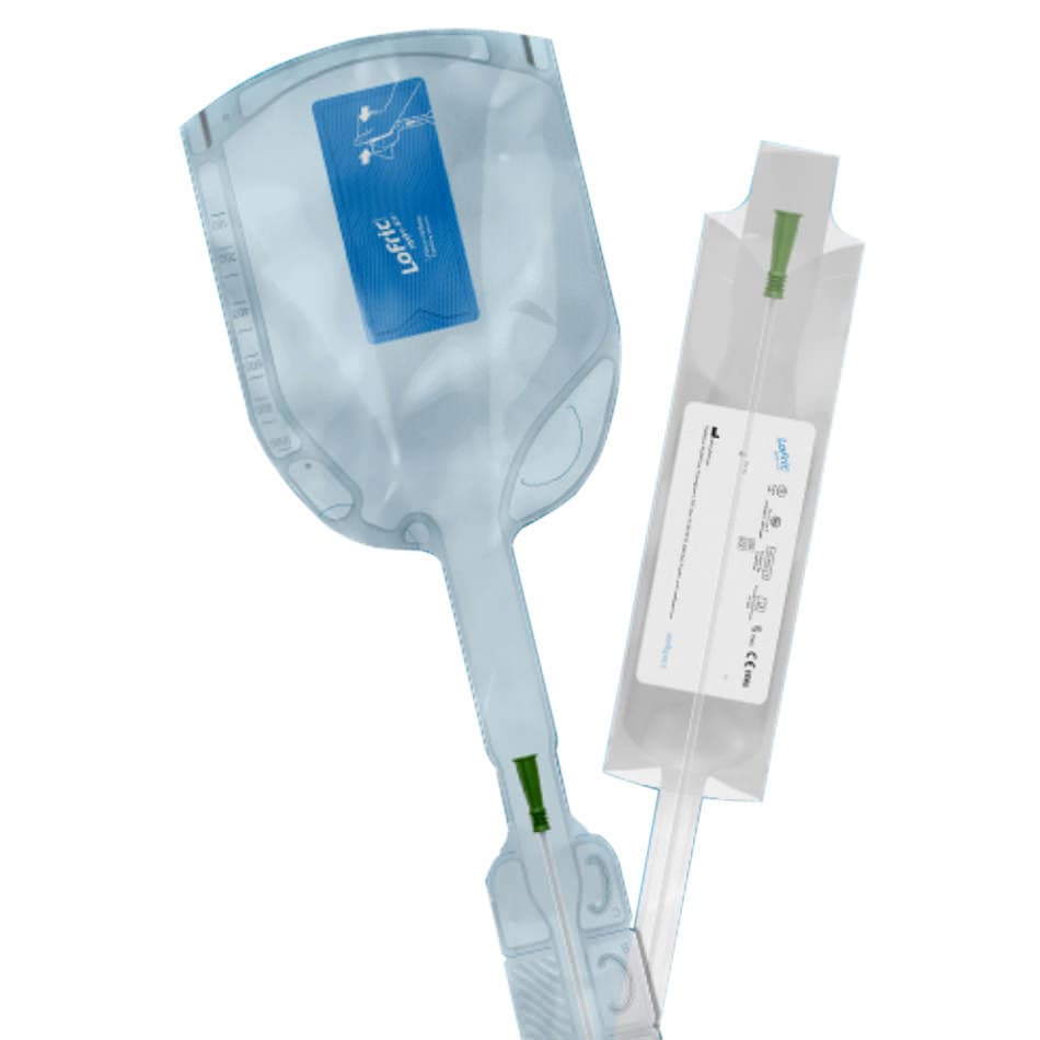 LoFric Hydro-Kit with Collection Bag Attached, Pediatric - Image 1
