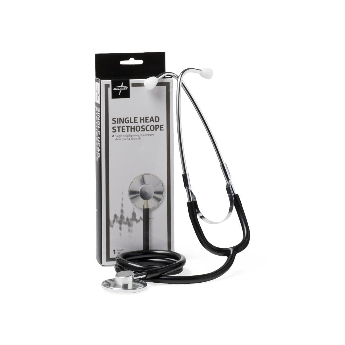 Medline Stainless Steel Stethoscope - Image 1