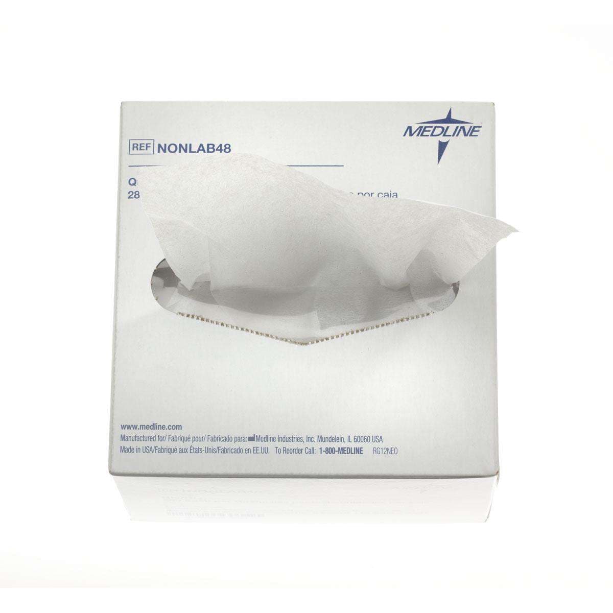 Medline Delicate Task Lab Wipes, 4 x 8 Inch - Box of 280 - Image 2