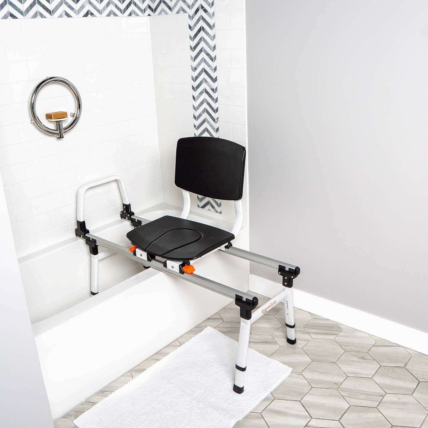 ShowerBuddy ShowerGlyde Sliding Transfer Bench - Image 5