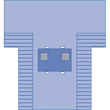 Medline Sterile Bilateral Limb T-Drape - Image 1