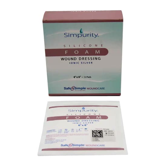 Simpurity Silver Silicone Foam Dressing - Image 2