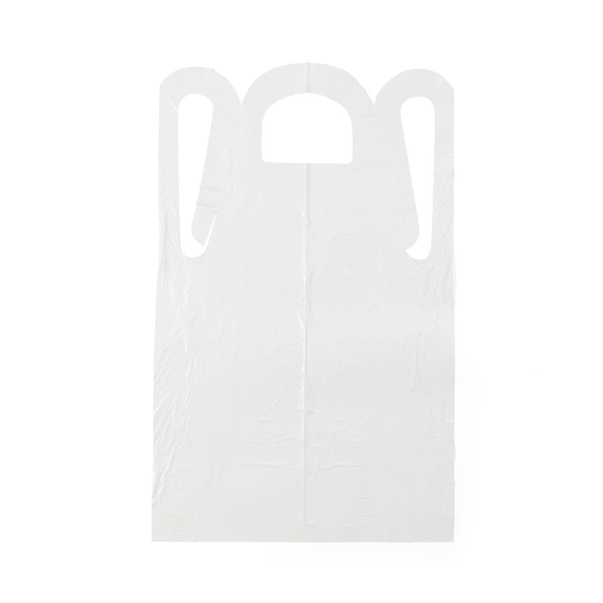 Medline Disposable Polyethylene Apron, Midweight, 28 x 46 Inch - Box of 100