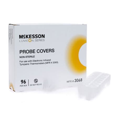McKesson Film and Paper Electronic Tympanic Thermometer Probe Cover, 96 Disposable - Case of 2112