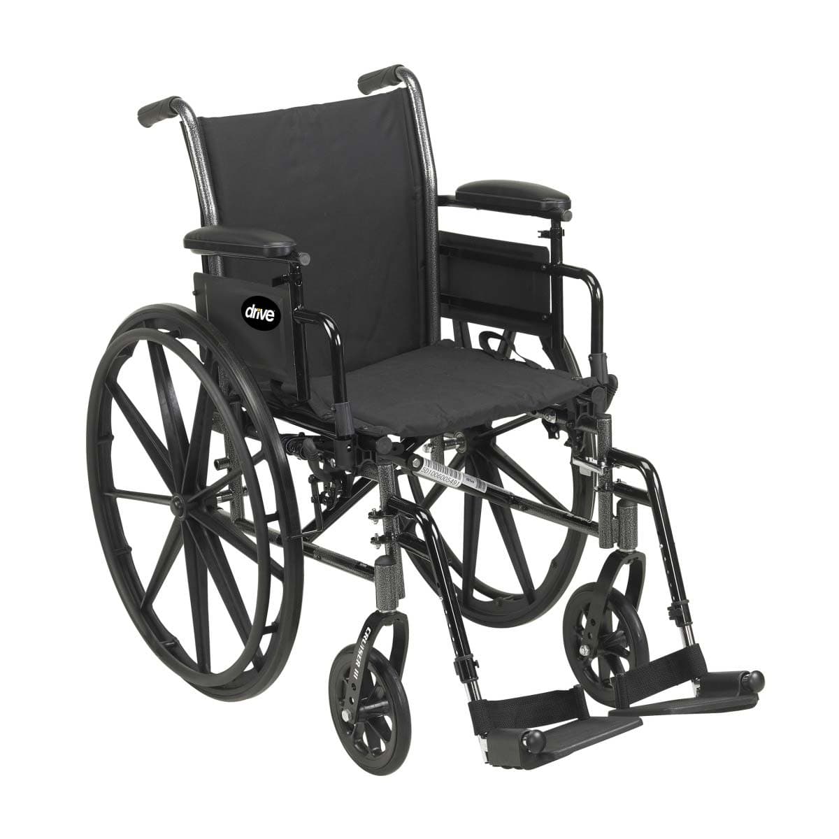 Drive Medical cruiser III lightweight dual axle wheelchair - Image 1
