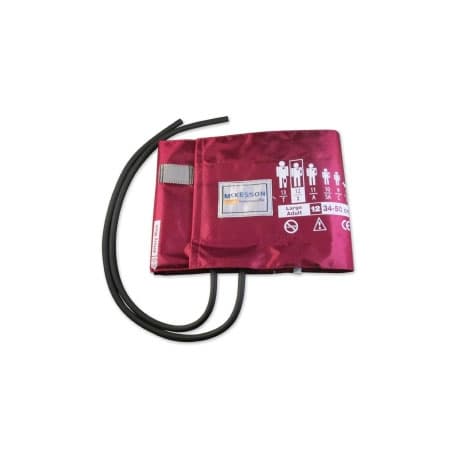McKesson Reusable Arm Blood Pressure Cuff, Large Burgundy Cuff - Image 1