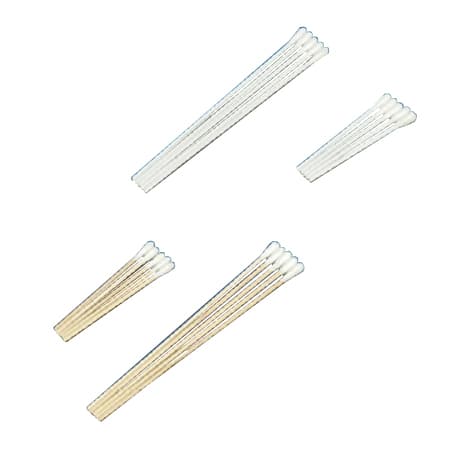 DeRoyal Swabstick 6 Inch Plastic Shaft Sterile Cotton Tip - Case of 1000 - Image 1