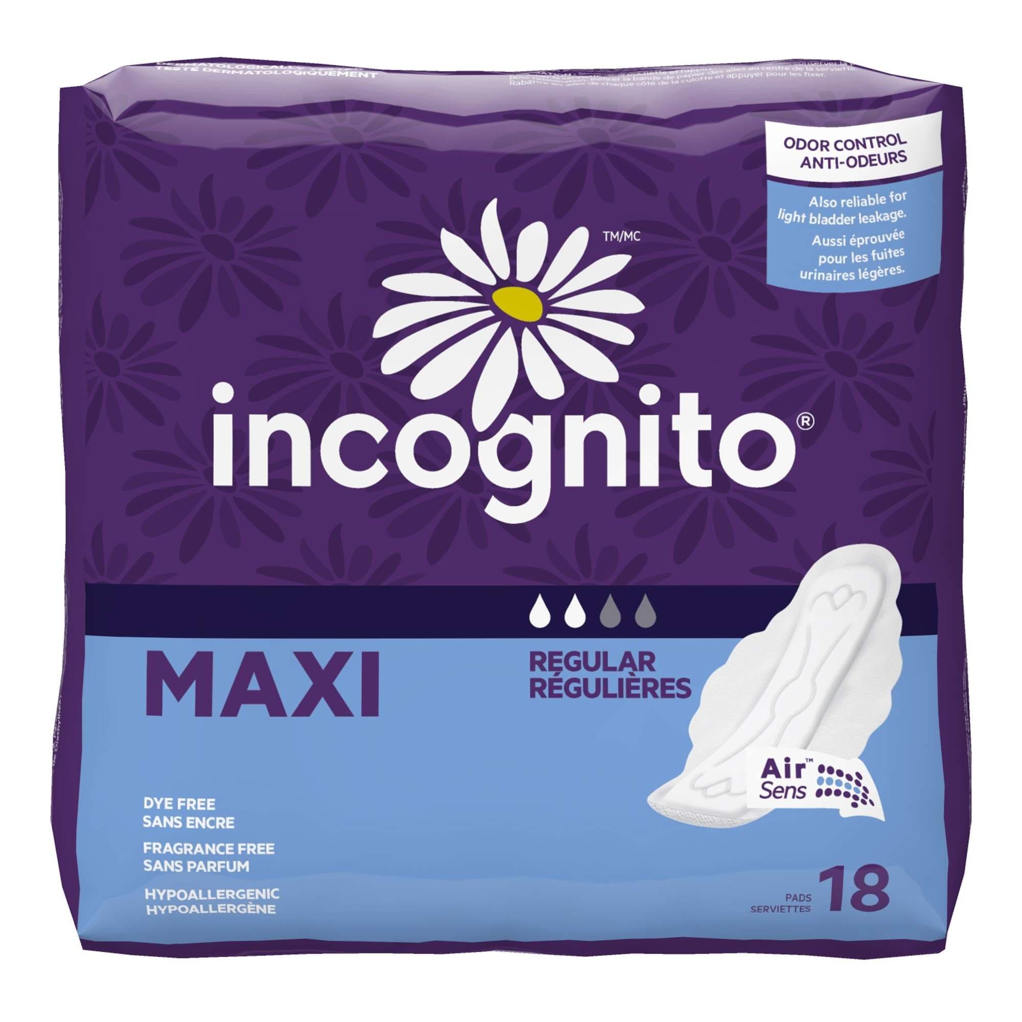 Incognito Maxi with Wings Feminine Pad