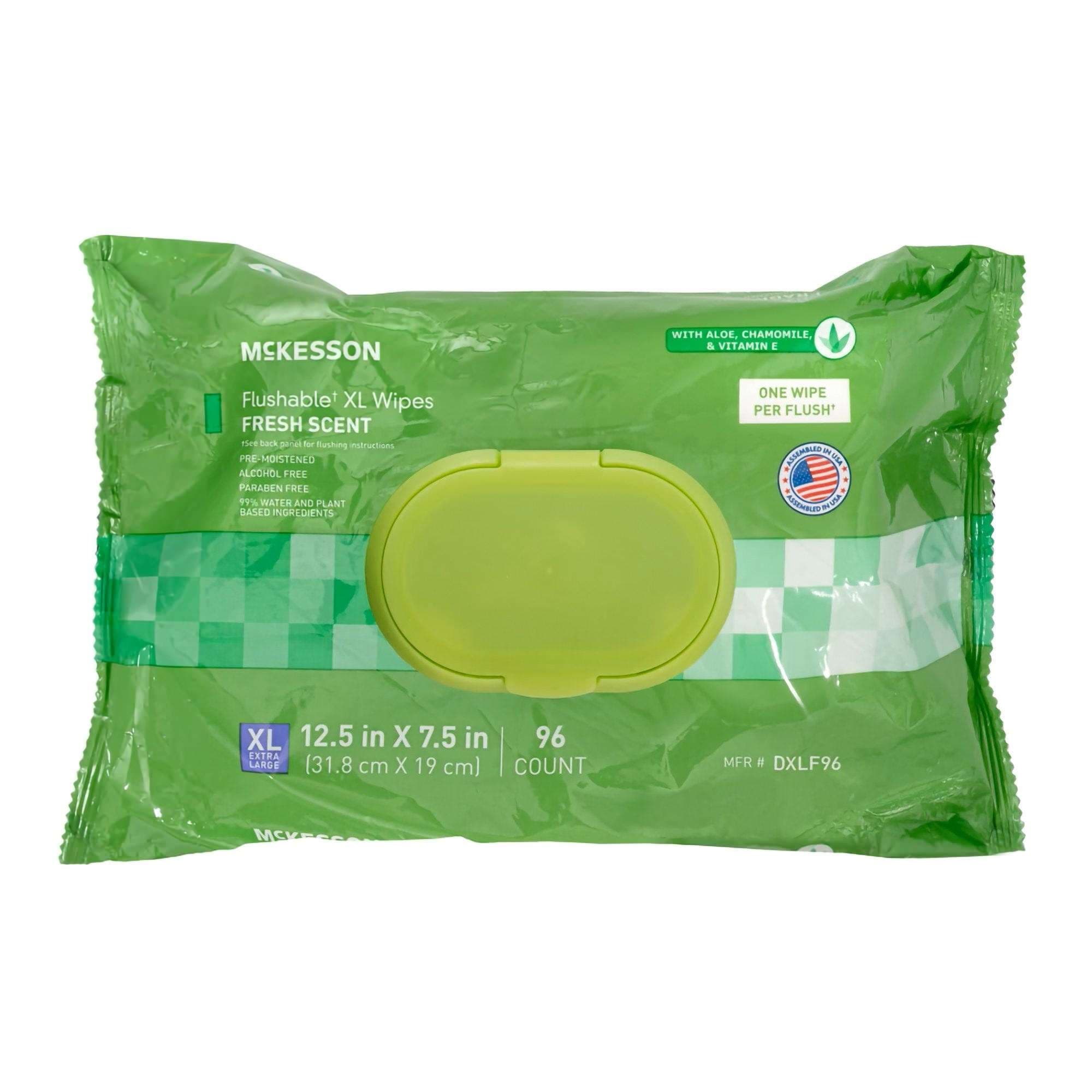 McKesson Soft Pack Flushable XL Personal Wipe - Image 4