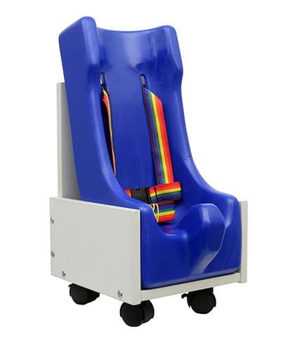 Skillbuilders 2-piece mobile floor sitter system with wood base