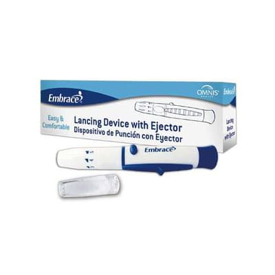 Embrace Lancing Device with Lancet Ejector