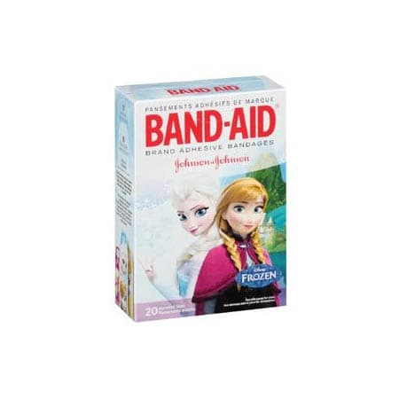 Johnson and Johnson Band-Aid Decorated Disney Frozen Adhesive Bandage - Box of 20 - Image 1