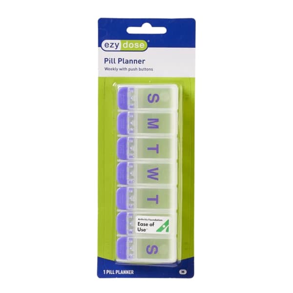 Apothecary Ezy Dose Push Button Weekly Pill Organizer - Image 1