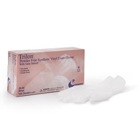 Trilon Powder Free Synthetic Vinyl Exam Gloves - Image 1