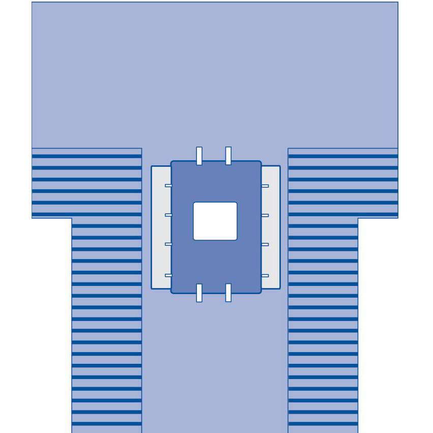 Medline Major Abdominal Surgical Drape with Pouches and Reinforcement - Image 1