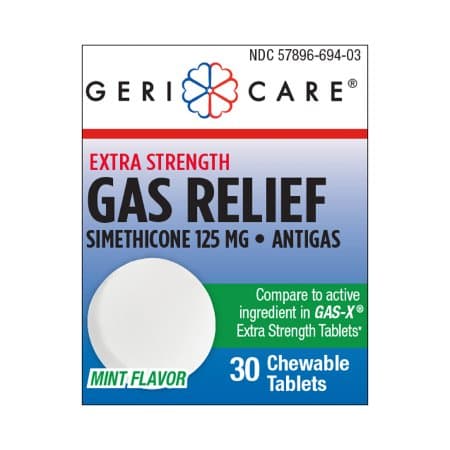 Geri-Care Gas Relief Tablet, 125 mg - Image 1