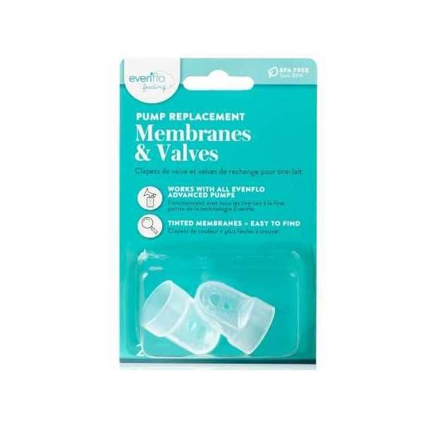 Evenflo Breast Pump Replacement Membrane and Valve - Case of 24