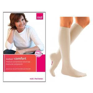 Mediven Comfort Calf High Compression Stocking, Size 3, Wheat - Pair of 2 - Image 1