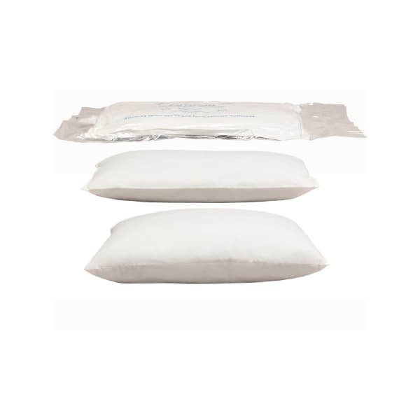 Ovation Reusable Bed Pillow with Blue Polypropylene Cover, 20 x 26 Inch - Case of 12 - Image 1