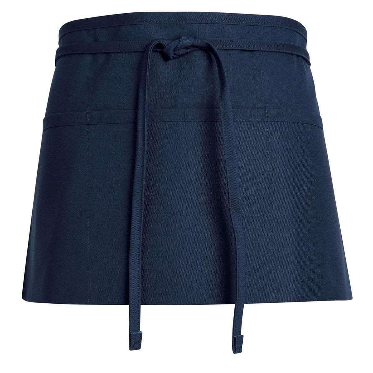 Medline Unisex Waist Apron with 3 Pockets, 11 x 23 Inch, Black - Image 2
