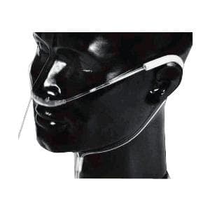 Salter Labs Style Adult Original TL Cannula Clear with 4 ft. Supply Tube, 3 Channel Safety - Case of 25 - Image 1