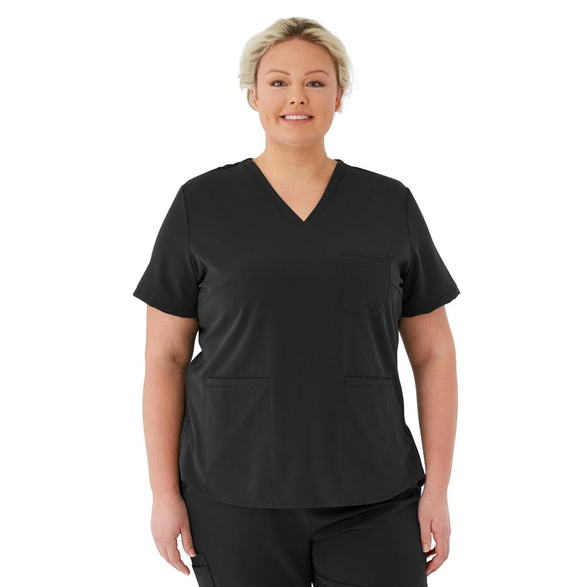 Medline Lexington AVE Women's V-Neck Scrub Tops with 3 Pockets