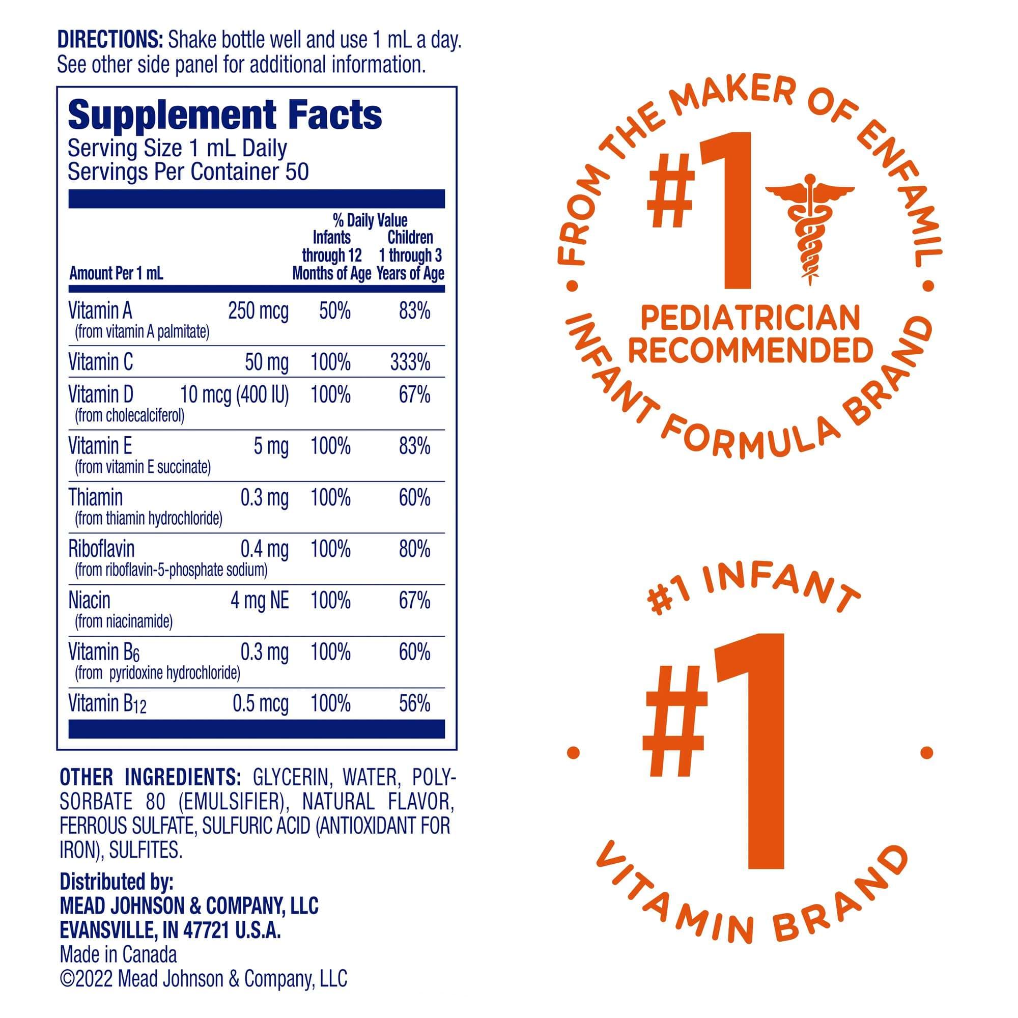 Enfamil Poly-Vi-Sol Liquid Multivitamin Supplement - Image 3